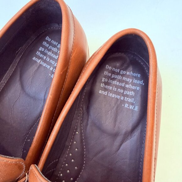 Helm The Wilson Teak Leather Loafers Men’s Size 10EE Handcrafted in Brazil - Picture 4 of 9